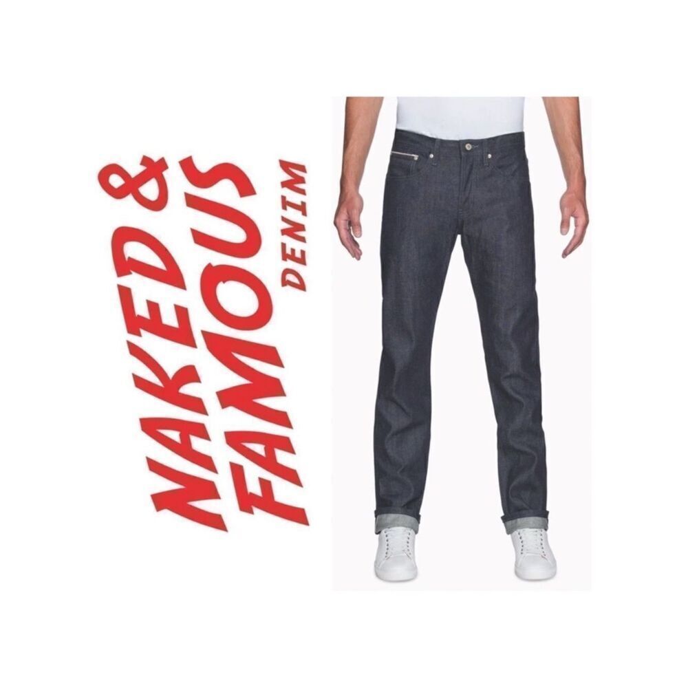 Naked & Famous Weird Guy Featherweight Indigo Selvedge Tapered Jeans